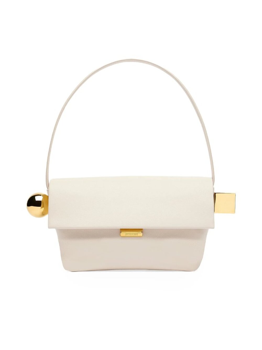 NWT Jacquemus Le Rond Carré Leather Shoulder Bag